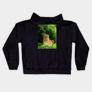 Lions - Lady Lion Relaxing Kids Hoodie